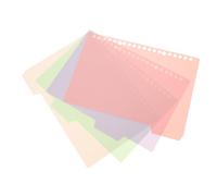 IWOWHERO Cuaderno de carpeta del campus con 4 separadores de índice color rosa, material PP impermeable, tamaño A5, uso versátil para estudio y hogar