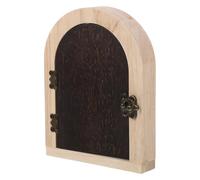 IWOWHERO Cubierta de Enchufe de Madera Mascotas Protector de Enchufe a Prueba de Contacto Placa Decorativa de Puerta de Hadas en Madera Natural Quemada Protección Infantil Segura para