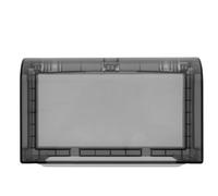 IWOWHERO Cubierta Protectora para Enchufe de Pared 86 Tipo, Autoadhesiva, Doble Salida, Color Negro, Resistente a Salpicaduras para Baño, Cocina y Exterior, Caja de Enchufes Segura