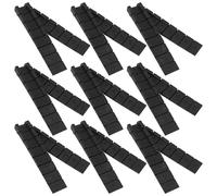 IWOWHERO Cuñas Niveladoras para Muebles De Plástico Negro, Juego De 20 Piezas, Calzas Flexibles Antideslizantes para Nivelar Mesas, Sillas y Armarios En Hogares y Oficinas