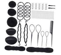 IWOWHERO de Herramientas de Plástico para Peinar y Trenzar el Cabello Juego de 71 Piezas Accesorios para Moños Ideales para Salón y Educación en Cosmetología para Salón y Educación en Cosmetología