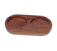 IWOWHERO de pimienta de madera base de molino de pimienta de madera pedestal para bandeja bandeja de de cocina Acacia Marrón