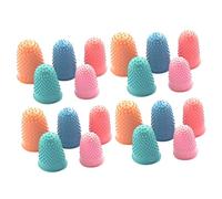 IWOWHERO Dediles De Silicona 20 Piezas Protector De Dedos Antiquemaduras Antideslizante Para Trabajo Manual Oficina y Hogar Colores Rojo Verde Naranja Azul Rosa