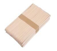 IWOWHERO Depresores de Lengua Desechables de Madera Natural 100 Unidades en Caja de Papel Aplicadores Higiénicos para Examen Médico y Manualidades Palitos Lisos para Uso Clínico y Spa