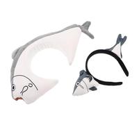 IWOWHERO Diademas de Dibujos Animados de Pez Salado 2 Piezas Tamaño Mediano y Pequeño, Accesorio Divertido para Spa y Cosplay, para Fiestas de Halloween y Eventos de Disfraces