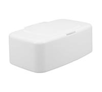 IWOWHERO Dispensador de Toallitas Húmedas Portátil de Plástico con Tapa Caja Recargable para Toallitas Faciales Infantiles Organizador Práctico para Escritorio Cuna o Viaje