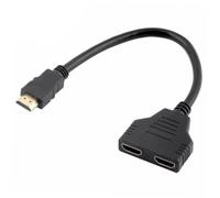 IWOWHERO Divisor Salidas Adaptador de Vídeo con Conector Chapado para Computadoras Dvd y Transmisión Estable y Alta Resolución