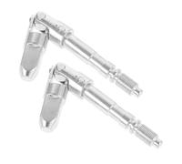 IWOWHERO Eje Cardán para Gato Hidráulico Horizontal 2 Piezas, Articulación Ajustable Liberación Rápida de Presión, Accesorio Metálico Resistente para Gatos de Bomba Doble, Uso en Remolques