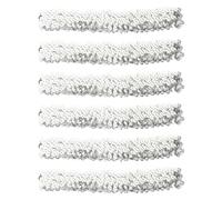 IWOWHERO en Color Plata 12 Diademas Elásticas de Lentejuelas para Mujer Elegantes y Delicadas, Cómodas para Fiestas y Otras Ocasiones Obsequios