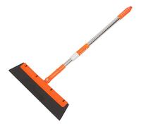 IWOWHERO Escobilla de Goma para Puerta de Ducha y Cristal Mango Cómodo y Agujero para Colgar, Herramienta Limpiaparabrisas Doméstica de Acero Inoxidable y Eva