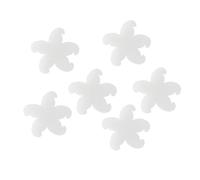 IWOWHERO Esponja Absorbente de Aceite para Piscinas Forma de Flor, Alta Eficiencia, Multiusos, Paquete de 10 Piezas de Color Blanco para Spa y Piscina