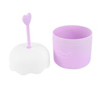 IWOWHERO Espumador Facial Compacto Morado para Limpiadora Taza de Burbujas Manual Dispositivo Práctico para Limpieza Profunda de Piel Portátil y Fácil de Usar