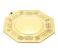 IWOWHERO Estilo Antiguo Espejo de Cobre Dorado Bagua para Puerta