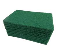 IWOWHERO Estropajo Duradero De Fibra Verde para Cocina 5.90X3.93X0.23In Almohadilla Reutilizable No Raya Ideal para Limpiar Ollas Sartenes Encimeras Y Superficies Irregulares