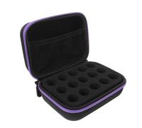IWOWHERO Estuche de Almacenamiento para Insulina 15 Ranuras, Capacidad 10 Ml, Color Púrpura, Material Transparente, Organizador Portátil para Refrigerador, Conservación Segura y Gestión