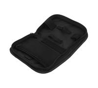 IWOWHERO Estuche de Viaje para Medidor Sangre Poliéster Negro y Compartimentos Múltiples, Ligero y Protección Adecuado para Accesorios para Diabéticos en Casa o Viaje