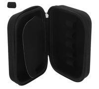IWOWHERO Estuche Rígido Portátil para Aceites Esenciales 10 Ml Organizador de Viaje 10 Compartimentos Caja EVA para Frascos Roll-On y de Negro