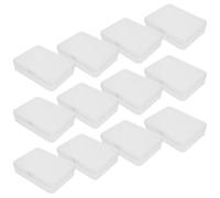 IWOWHERO Estuche Transparente para Crayones 24 Piezas Caja Apilable de Plástico con Tapa Organizador Escolar Reutilizable para Aulas y Manualidades Mini Contenedores para Lápices y