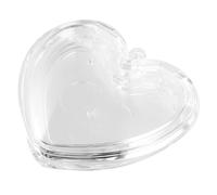 IWOWHERO Estuche Vacío para Polvos Forma de Corazón Mini Bandeja Transparente para Colorete y Sombras Acrílico Duradero Compacto Ligero para Maquillaje Portátil y Retoques Viaje