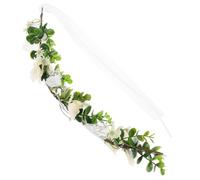 IWOWHERO Floral Bohemia Moño para Boda y Fiestas Diadema Decorativa Femenina para Cabello Accesorio Elegante para Eventos y Vacaciones