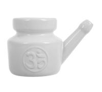 IWOWHERO Frasco de Cerámica para Lavado Nasal 350 Ml Irrigador Nasal Manual para Limpieza Profunda de Senos Paranasales Familiar y Adulto Apto para Yoga y Alergias