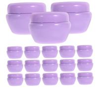 IWOWHERO Frasco De Crema De Hongos 40 Unidades Portátil Para Viaje Para Cremas De Tocador Vacío Para Polvos De Uñas Mini Frasco Para Loción Con Tapa Morado