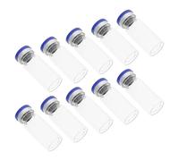 IWOWHERO Frascos de Vidrio Transparentes de 10 Ml, Rellenable con Tapa, 100 Unidades para Laboratorio, Almacenamiento de Muestras y Aceites Esenciales, Frascos Pequeños y Sellados