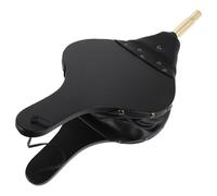 IWOWHERO Fuelle para Chimenea Manual de Madera Boquilla Metálica Dorada, Soplador de Aire para Barbacoa y Fogata, Herramienta Resistente para Estufa de Leña, Camping y Exterior