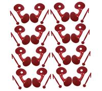 IWOWHERO Gafas Antipicoteo para Pollos y Gallinas en Tienda de Mascotas, 100 Piezas de ABS Rojo 8X3X3 CM, Material Seguro Que Mejora la Supervivencia y Previene Conflictos