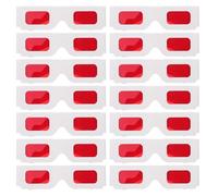 IWOWHERO Gafas de Papel 3D Rojas para Fiestas 100 Unidades Efecto Visual Tridimensional Accesorios Decorativos para Cumpleaños Infantiles y Noches de Cine