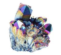 IWOWHERO Gema de racimo de cristal centros de mesa de comedor topper de escritorio decoración ornamento grupo de cristal de galvanoplastia adorno de feng shui joya accesorios Regalo Decorar