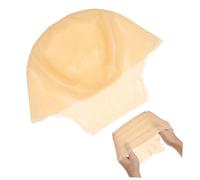 IWOWHERO Gorra Calva de Látex Duradera para Adultos Accesorio Realista para Disfraces y Maquillaje para Halloween Teatro y Cine