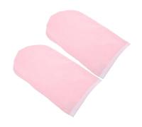 IWOWHERO Guantes De Parafina Para Spa Manos 2 Unidades Tamaño 25x15 Cm Calor Conservante Para Cuidado De Piel Femenina En Spa Color Rosa Borde