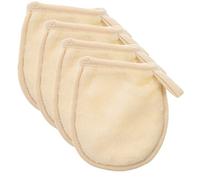 IWOWHERO Guantes Desmaquillantes Suaves 4 Piezas Guantes Limpiadores Faciales Para Viajes