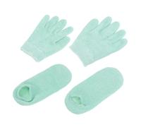 IWOWHERO Guantes Hidratantes de Gel para Pies y Manos de Tejido Ligero, Reutilizables y Aptos para Piel Seca y Agrietada, Ideales para Spa en Casa Estilo Aleatorio