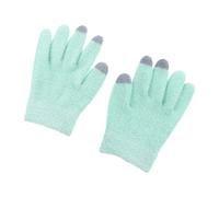 IWOWHERO Guantes Hidratantes Gel para Manos Secas y Agrietadas Cubre Pantallas Táctiles Talla Única Color Verde Otoño 1 Par para Spa Cuidado y Terapia Casa