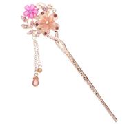 IWOWHERO Horquilla para Pelo con Diseño Floral y Ojo de Gato Pasador Chino Clásico para Moños Accesorio Elegante de Estilo Étnico Color Púrpura para Mujer