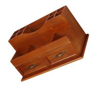 IWOWHERO Inicio Retro Cuidado De La Piel Producto Organización Caja De Caja Caja De Maquillaje Tipo De Cajón Caja De Almacenamiento