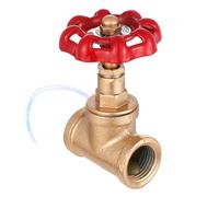 IWOWHERO Interruptor Industrial de Válvula de Latón en T 1/2 Palanca Roja para Lámpara de Estilo Industrial y Accesorios de Iluminación Control Versátil para Soldadura y Uso Doméstico