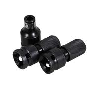 IWOWHERO Juego de 3 Adaptadores de Impacto 1/2 Pulg a 1/4 Pulg Hexagonal, Adaptador de Zócalo de Acero Cromo-vanadio, Convertidor para Herramientas Neumáticas y Eléctricas, Uso Mecánico