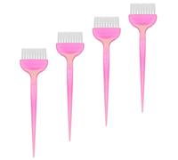 IWOWHERO Juego de 4 Cepillos para Teñir el Cabello y Aplicación de Mascarilla, Tamaño Mediano, Abs Seguro y Duradero, para Mujeres y Niñas, Uso en Salón de Belleza y Barbería