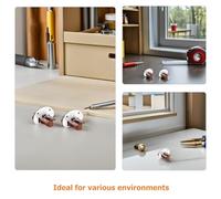 IWOWHERO Juego de 5 Guías de Cajón de Montaje Inferior de Plástico para Reparación de Rieles Kit de Repuestos para Cajones de Muebles de Cocina Dormitorio y Armario Accesorio Resistente