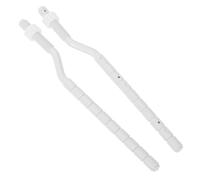 IWOWHERO Kit de 1 Par de Varillas Roscadas Plásticas para Pulsador de Descarga de Inodoro Extensión Ajustable de 160 MM para Tanque Tornillo de Repuesto para Reparación de Pulsador