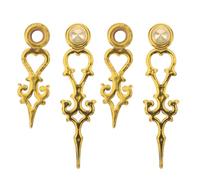 IWOWHERO Kit de 2 manecillas para reloj de cuco de 6,5 cm/2,5 pulgadas, piezas de repuesto, movimientos mecánicos, herramientas de reparación de relojes de pared de metal dorado.