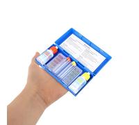 IWOWHERO Kit de Prueba Química para Piscinas Portátil, Líquido Reactivo para Medir Ph, Cloro Residual y Dureza del Agua, Solución Compacta y Precisa para Análisis Rápido de Calidad