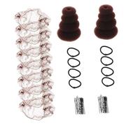 IWOWHERO Kit para Moño Donut Molde para Moños Invisible Elástica Herramienta Estable para Peinados Duraderos Cabello Fino para Ballet y Uso Diario