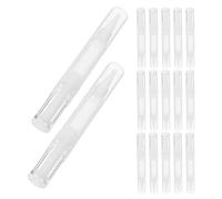 IWOWHERO Lápices Giratorios Transparentes para Brillo Labial y Aceite de Uñas 5 Ml 20 Unidades Tubos Recargables Pincel para Maquillaje y Cuidado de Uñas Dispensadores Vacíos