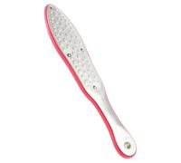 IWOWHERO Lima para Pies Acero Inoxidable Doble Cara 1 Unidad Removedor de Callos Raspador de Pedicura Herramienta Exfoliante para Uso Doméstico y Profesional Color Rojo