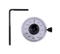 IWOWHERO Llave Dinamométrica Ajustable de Acero Medidor de Ángulo, Llave de Torque Manual Negra Agujero Cuadrado para Taller y Reparación Doméstica