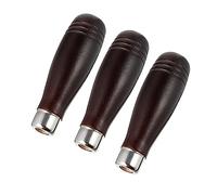 IWOWHERO Mango De Escofina De Madera Ergonómico 3 Piezas Acabado Pulido Para Carpintería y Mecanizado 3.5x4.3 Pulgadas Diseño Antideslizante